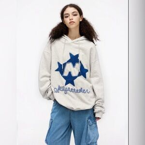 AELFRIC EDEN STELLARIS EMBROIDERED HOODIE 
XS fits up to a Medium